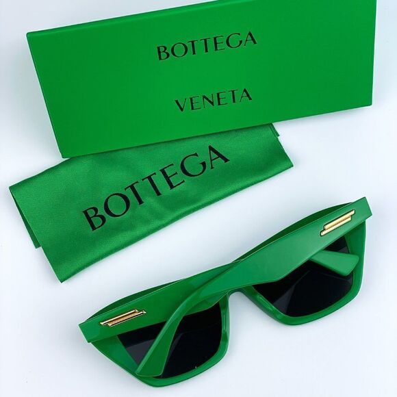 SALE! NEW Bottega Veneta BV1121S 005 Green Cat Eye Unisex Sunglasses main image 12